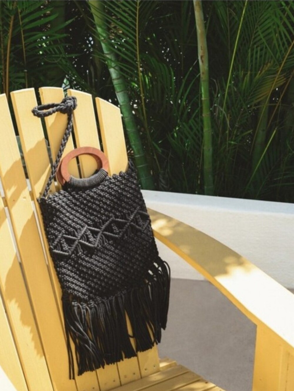 Macrame Crochet Crossbody With Fringe Danielle Nicole / Rachel Zoe, Black